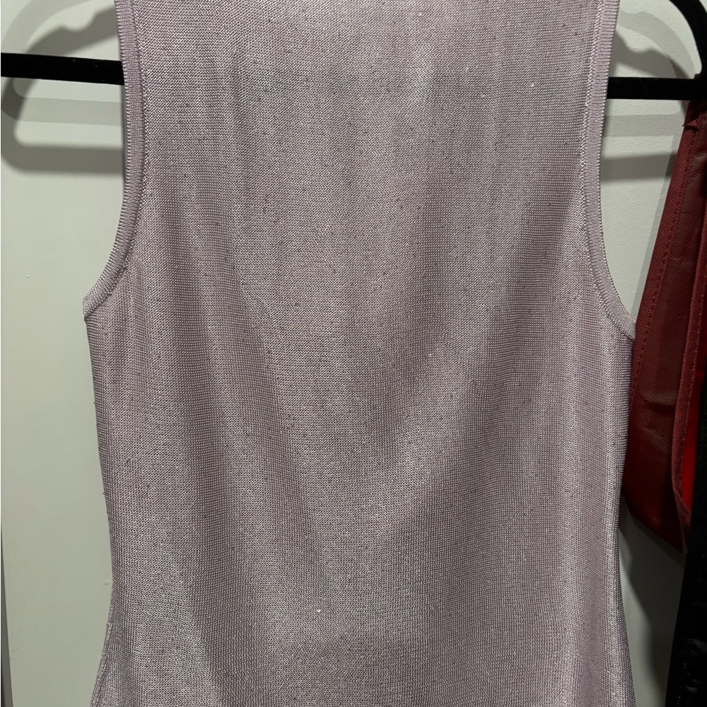White House Black Market Light Purple Cowl Neck Blouse Excellent Condition - Picture 4 of 5